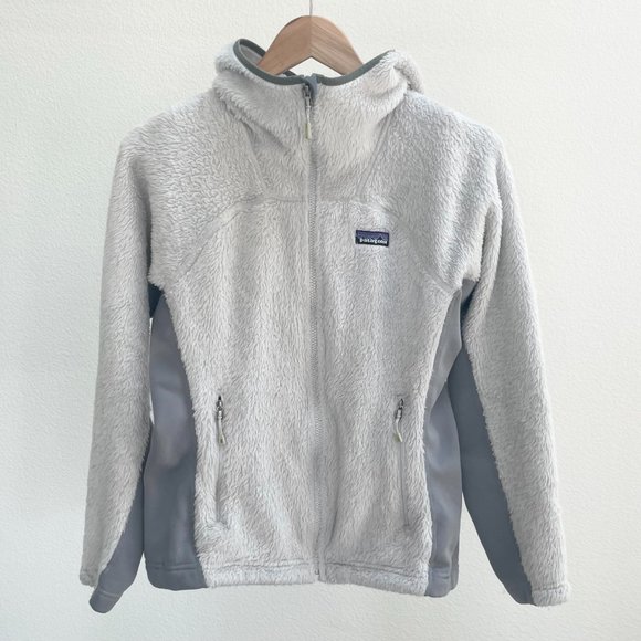 Patagonia Jackets & Blazers - Patagonia Two-Tone Gray Fleece Hooded Zip Jacket